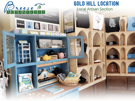 Breeze Botanicals Gold Hill Store Local Gifts Section